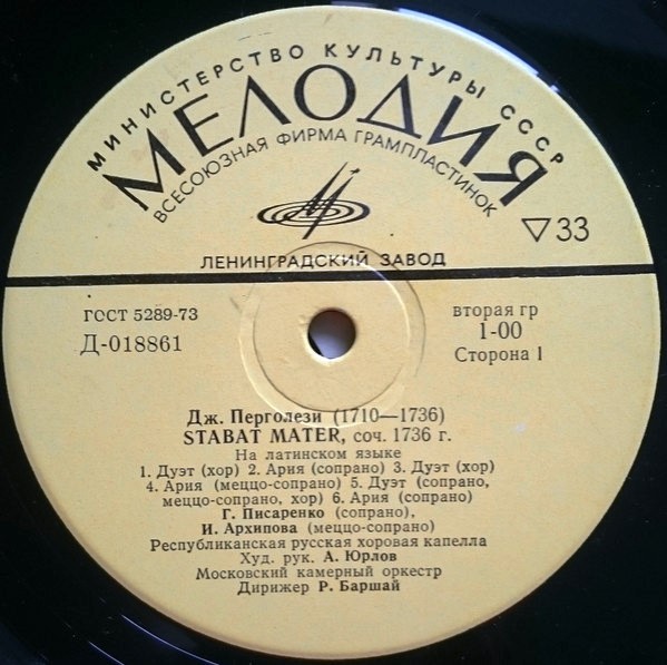 Дж. Перголези - Stabat Mater