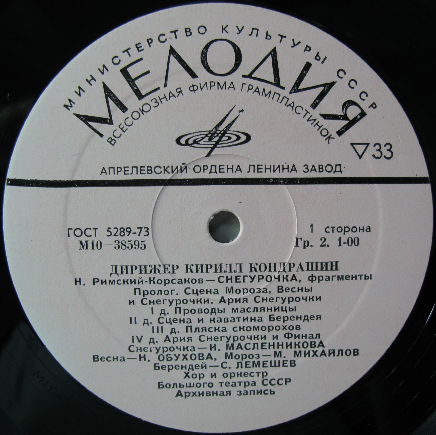 Дирижер Кирилл Кондрашин