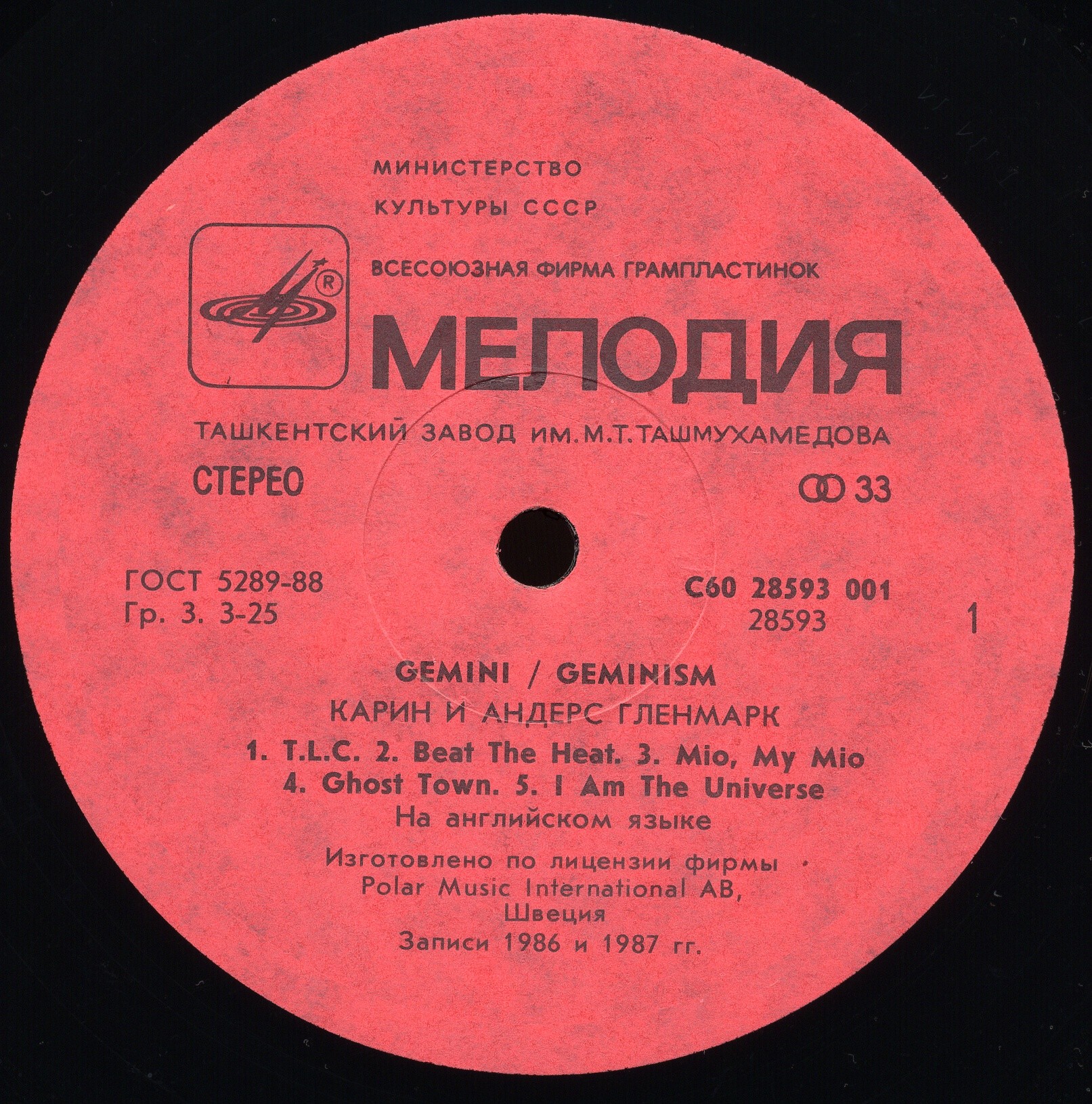 Карин и Андерс Гленмарк - Gemini / Geminism