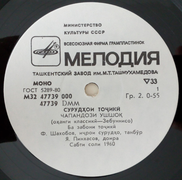 Фазлиддин ШАХОБОВ. Таджикские песни