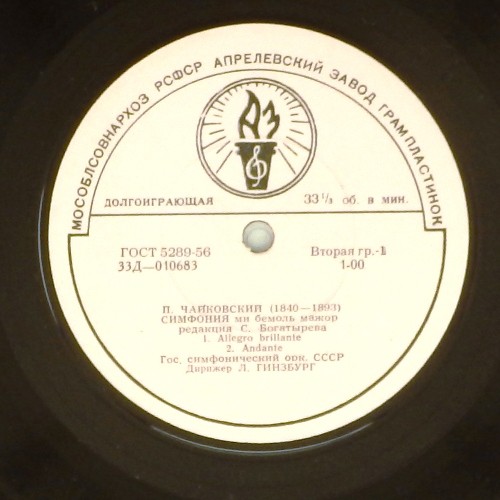 П. ЧАЙКОВСКИЙ. Симфония ми бемоль мажор (Л. Гинзбург)