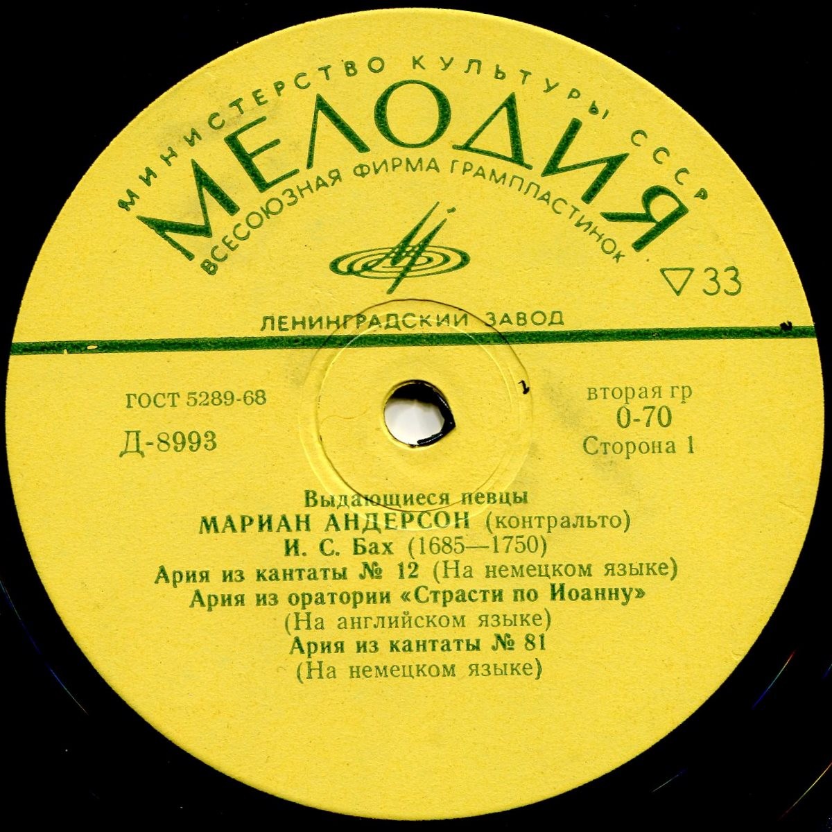 Мариан Андерсон (контральто)