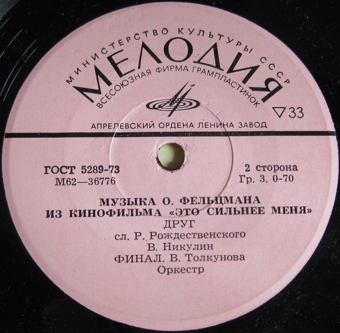Музыка О. Фельцмана из кинофильма "Это сильнее меня"