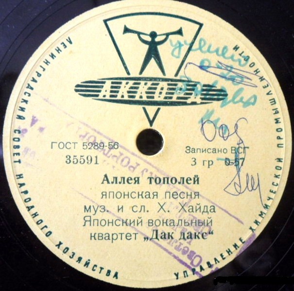 Японский вок. квартет «Дак дакс» - Аллея тополей / Мы встретимся снова