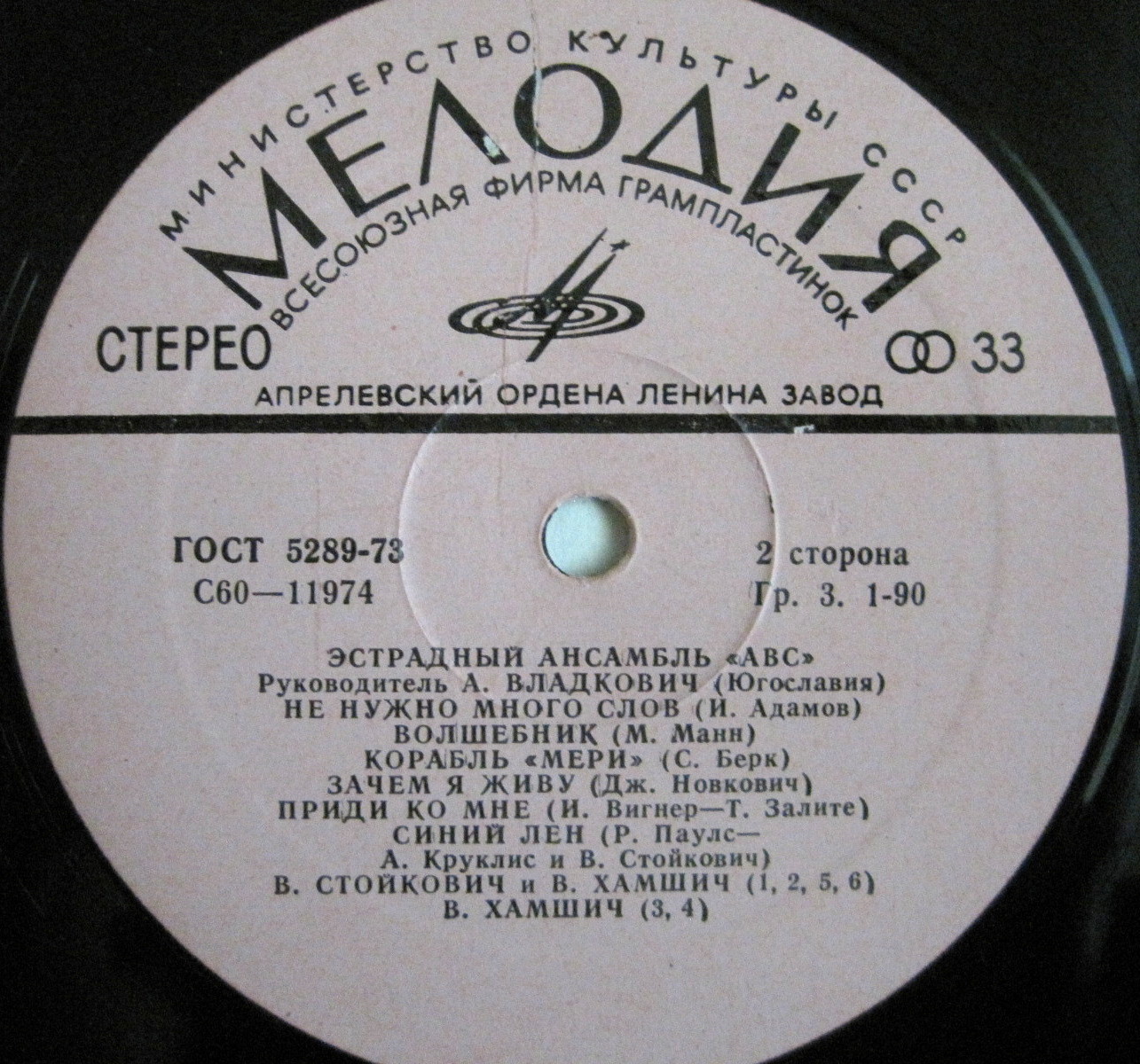 Эстрадный ансамбль «АВС» (Югославия)