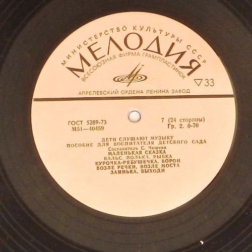 ДЕТИ СЛУШАЮТ МУЗЫКУ (Первая часть)