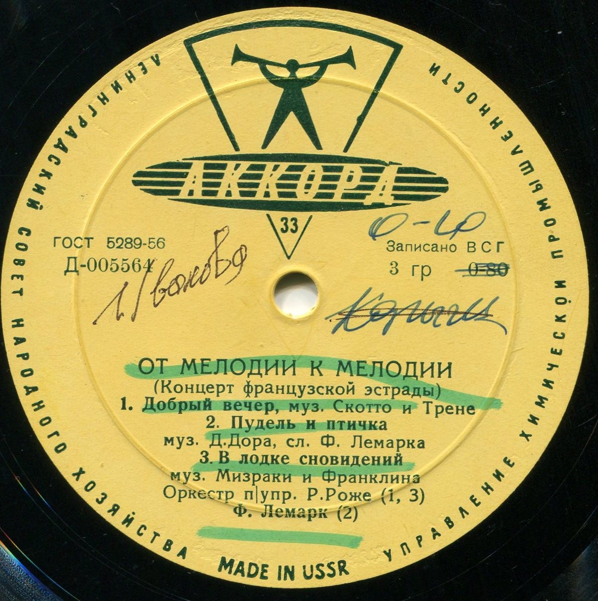 ОТ МЕЛОДИИ К МЕЛОДИИ (1 серия): Концерт французской эстрады