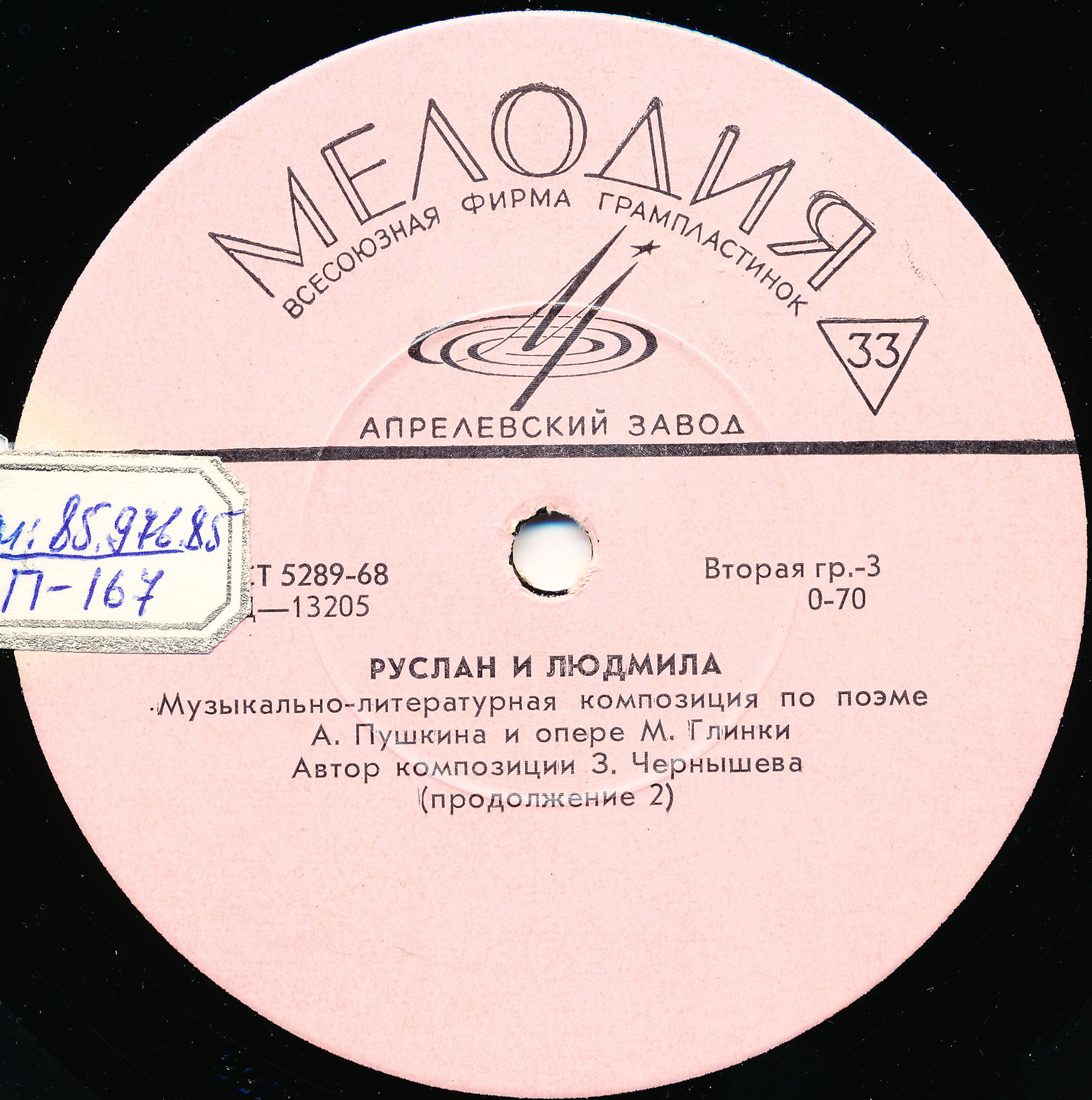 "РУСЛАН И ЛЮДМИЛА" (муз-драм. композиция по поэме А. Пушкина и опере М. Глинки)