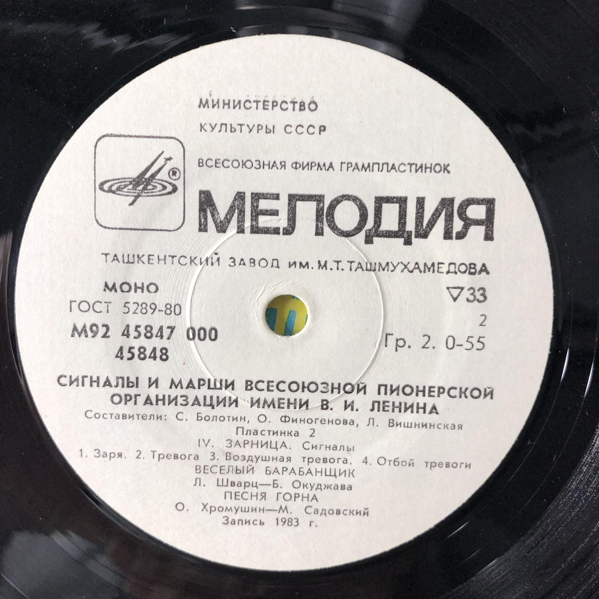 СИГНАЛЫ И МАРШИ ВСЕСОЮЗНОЙ ПИОНЕРСКОЙ ОРГАНИЗАЦИИ имени В. И. ЛЕНИНА