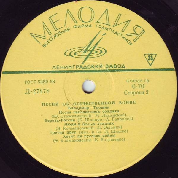 Владимир Трошин. Песни о Великой Отечественной войне