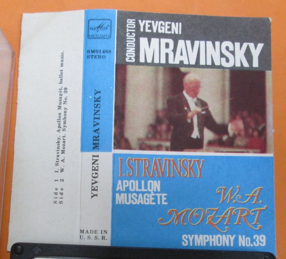 YEVGENI MRAVINSKY – I. STRAVINSKY. APOLLON MUSAGETE. W. A. MOZART. SYMPHONY № 39.