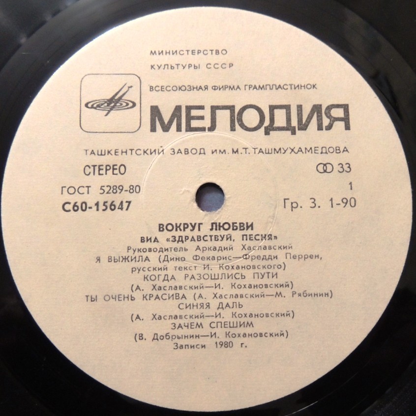 ВИА "Здравствуй, песня" - Вокруг любви