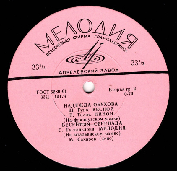 Надежда ОБУХОВА, меццо-сопрано