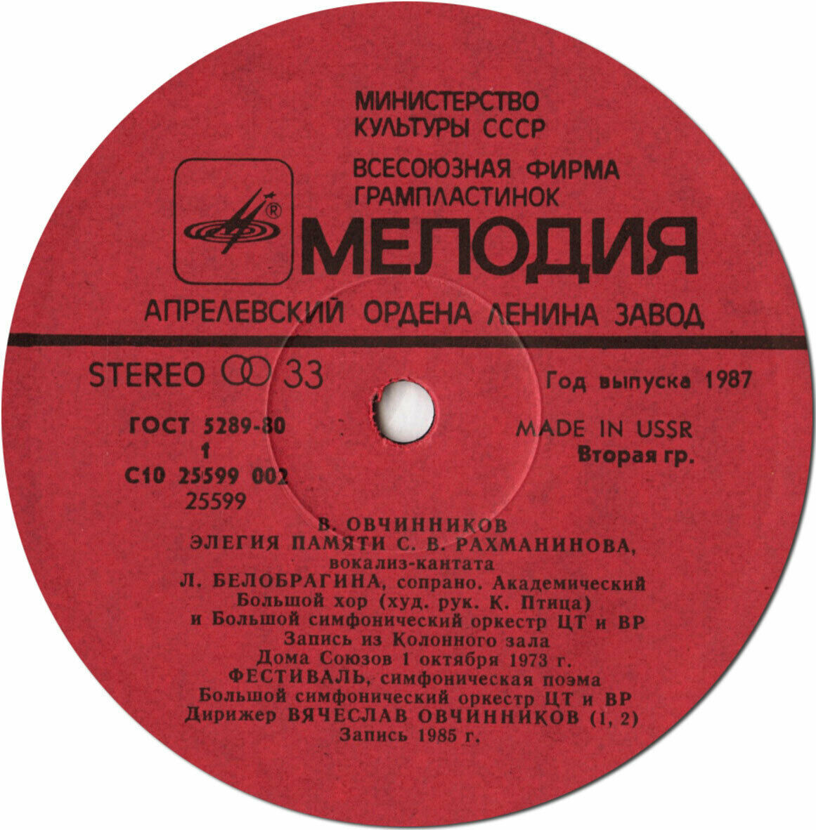 В. ОВЧИННИКОВ (1936)