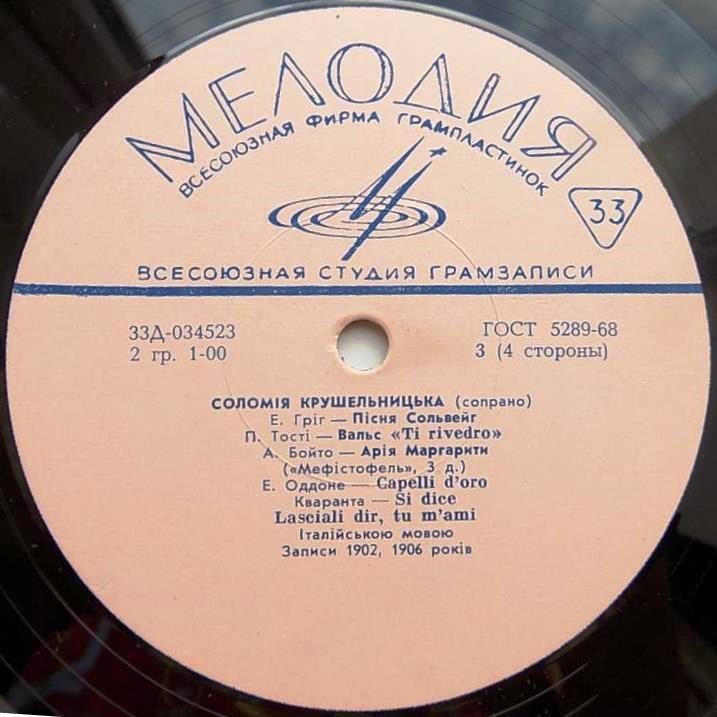 Соломiя Крушельницька (сопрано). До сторiччя з дня народження