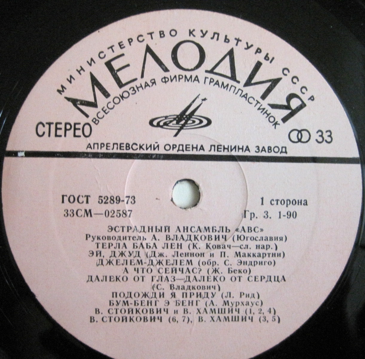 Эстрадный ансамбль «АВС» (Югославия)