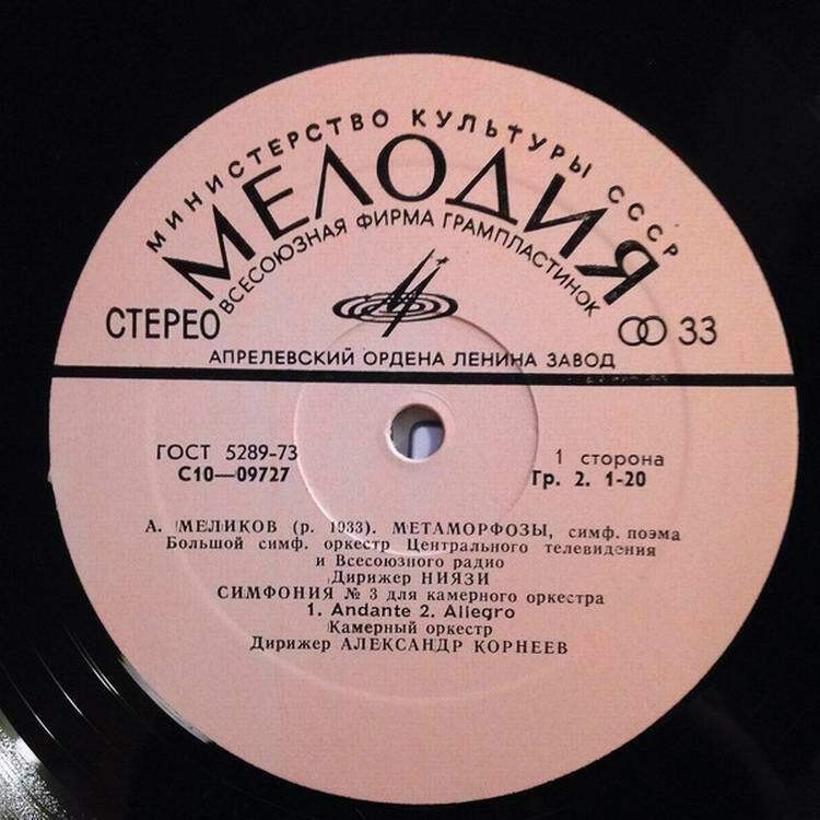 A. МЕЛИКОВ (1933)