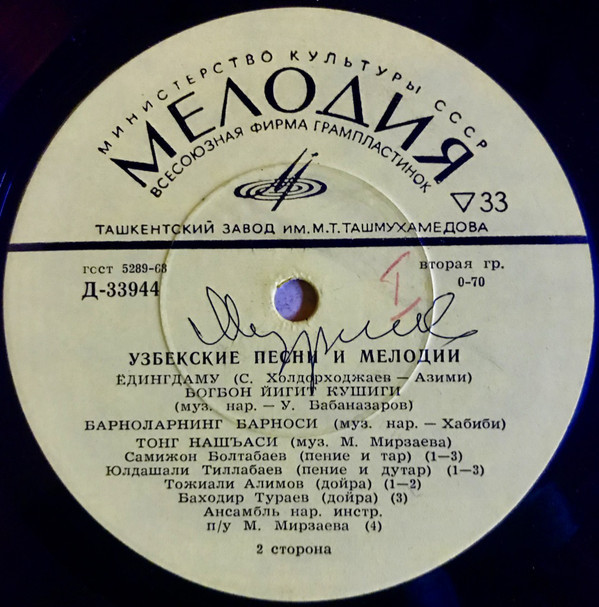 Узбекские народные песни и мелодии