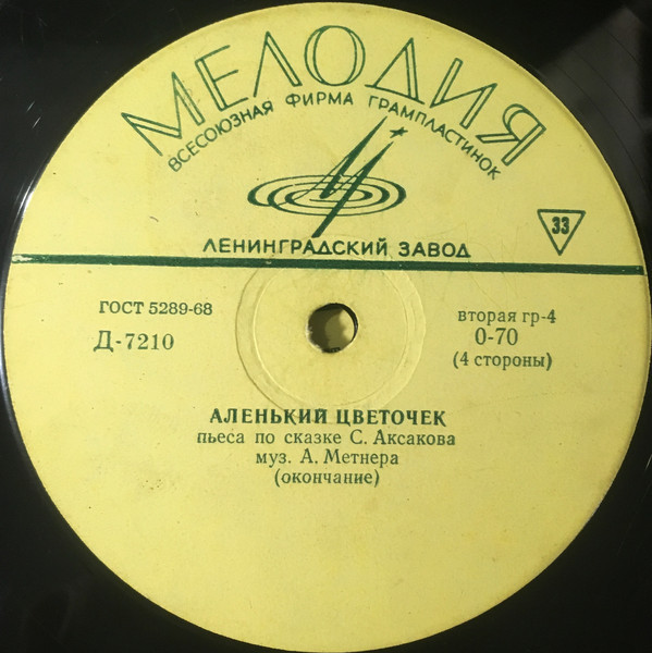 А. Метнер. «Аленький цветочек», инсценировка по сказке С. Аксакова