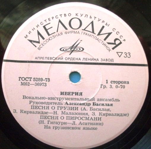 ВИА «ИВЕРИЯ». Руководитель Александр Басилая