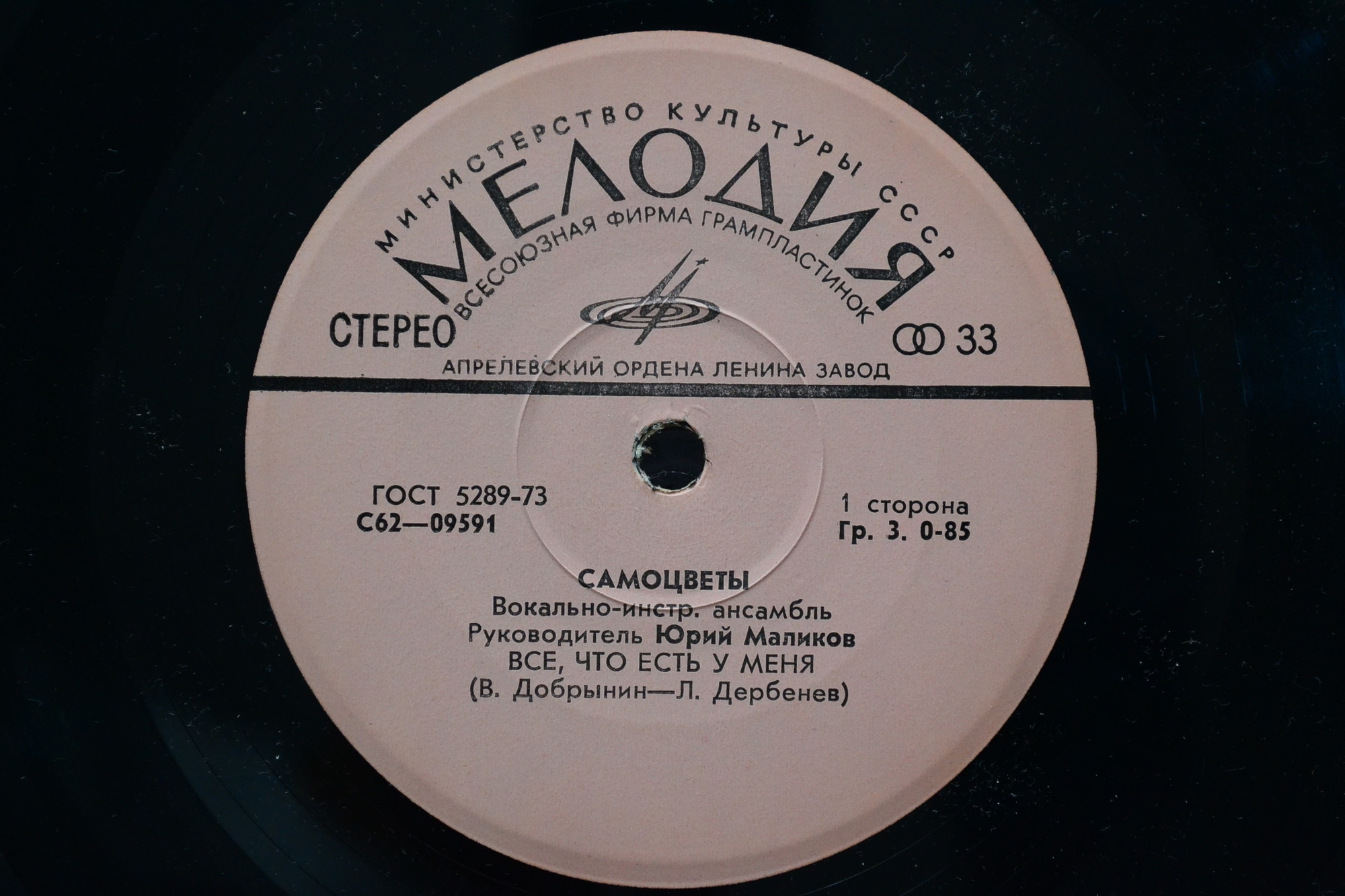 ВИА "САМОЦВЕТЫ", руководитель Юрий Маликов. «Все, что есть у меня»