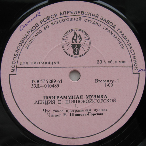 "ПРОГРАММНАЯ МУЗЫКА" (лекция Е. Шишовой-Горской)