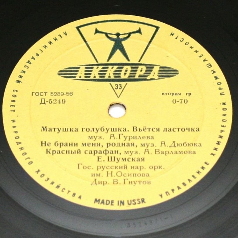 ШУМСКАЯ Елизавета - Русские народные песни