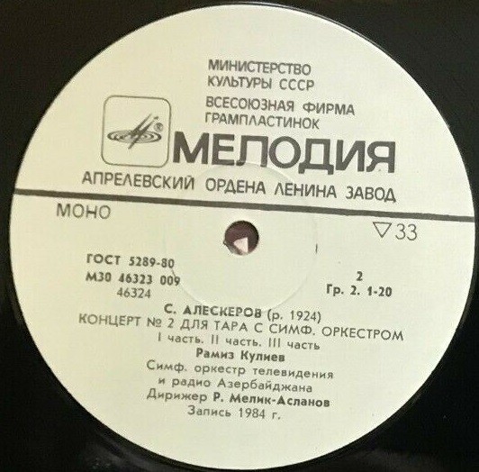 С. АЛЕСКЕРОВ (1924)