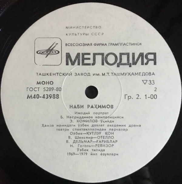 Наби РАХИМОВ. Творческий портрет