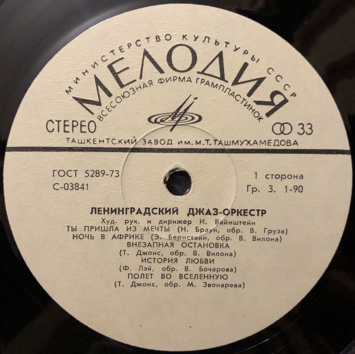 Джаз-оркестр под руководством Иосифа Вайнштейна