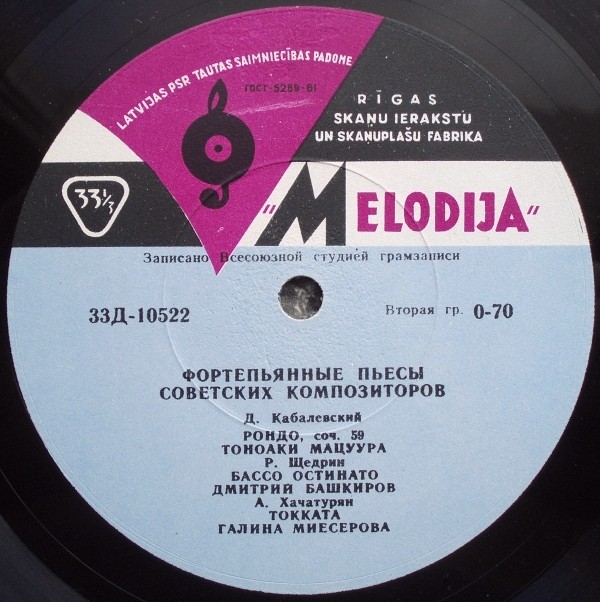ФОРТЕПИАННЫЕ ПЬЕСЫ СОВЕТСКИХ КОМПОЗИТОРОВ