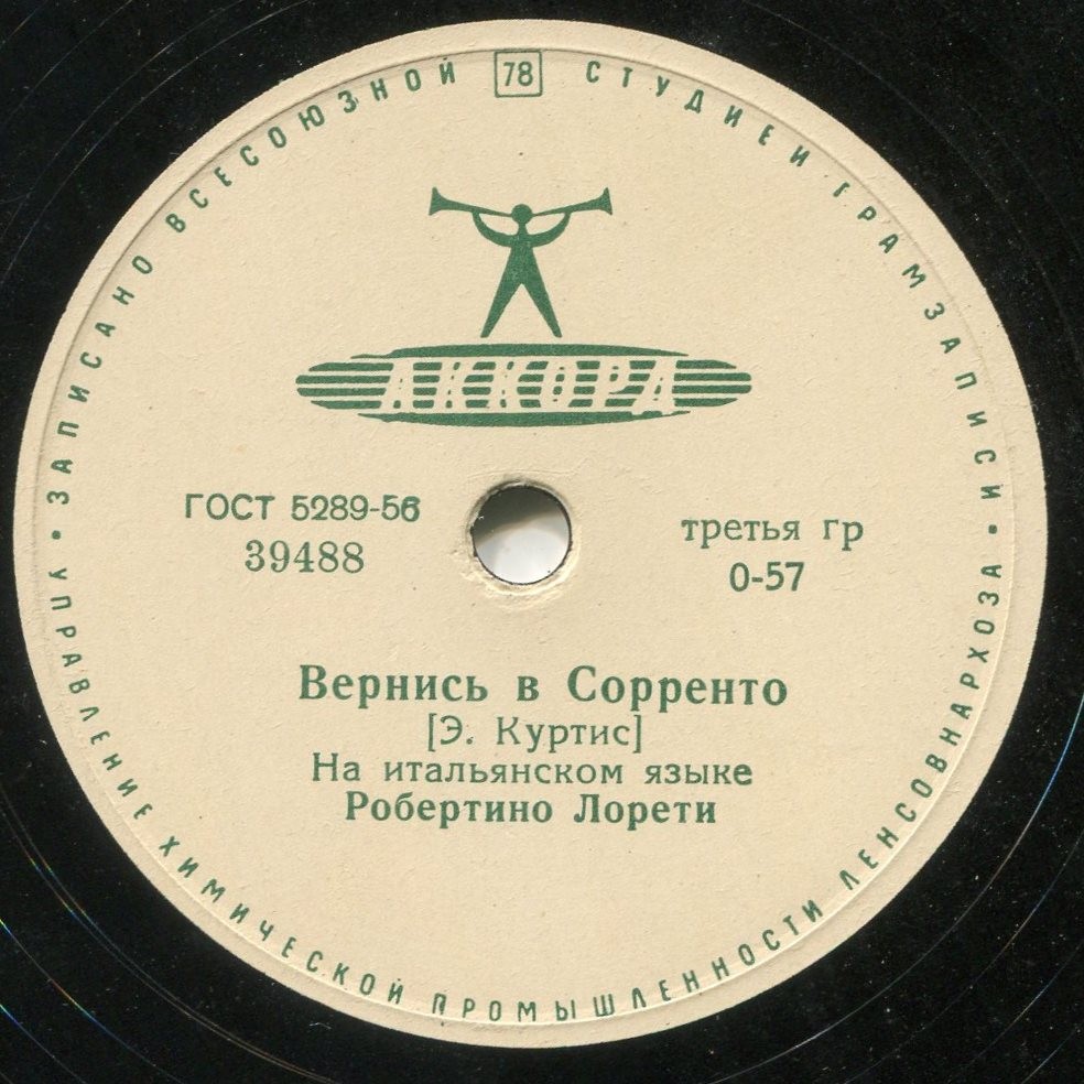 Робертино Лорети - О, моё Солнце / Вернись в Сорренто