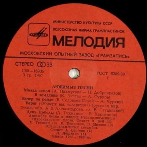 Любимые песни