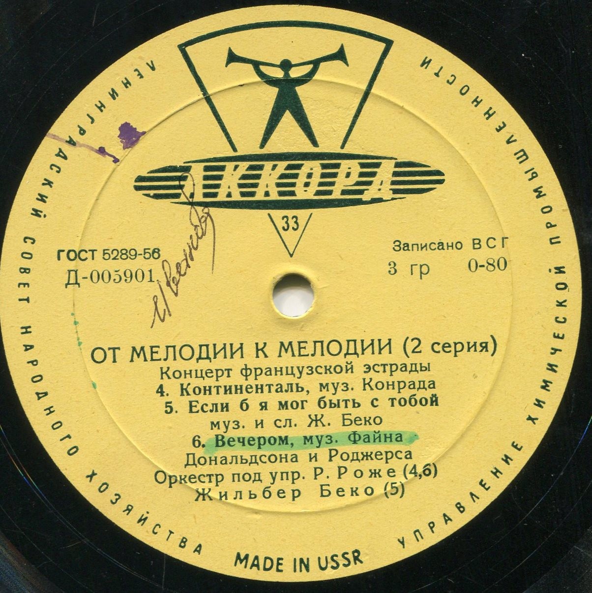 ОТ МЕЛОДИИ К МЕЛОДИИ (2 серия): Концерт французской эстрады