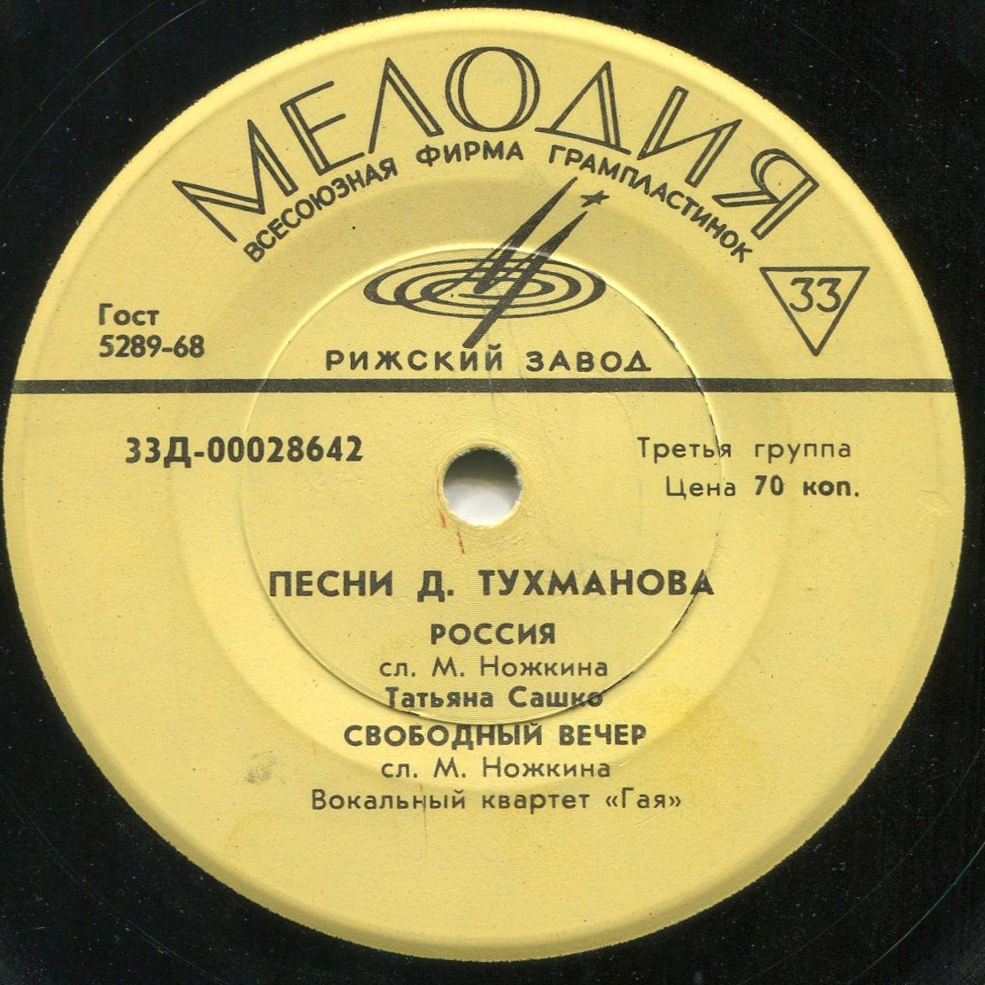 Песни Д. Тухманова