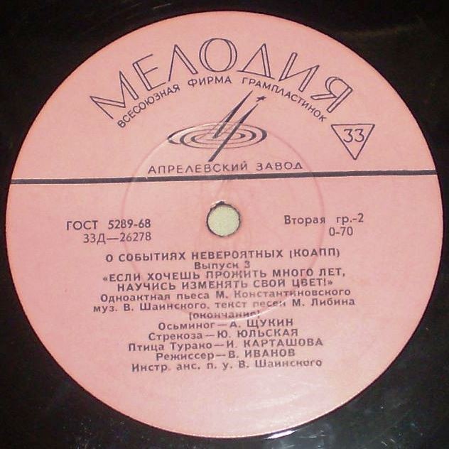 О событиях невероятных (КОАПП). Выпуск 3 - «Если хочешь прожить много лет, научись изменять свой цвет!»