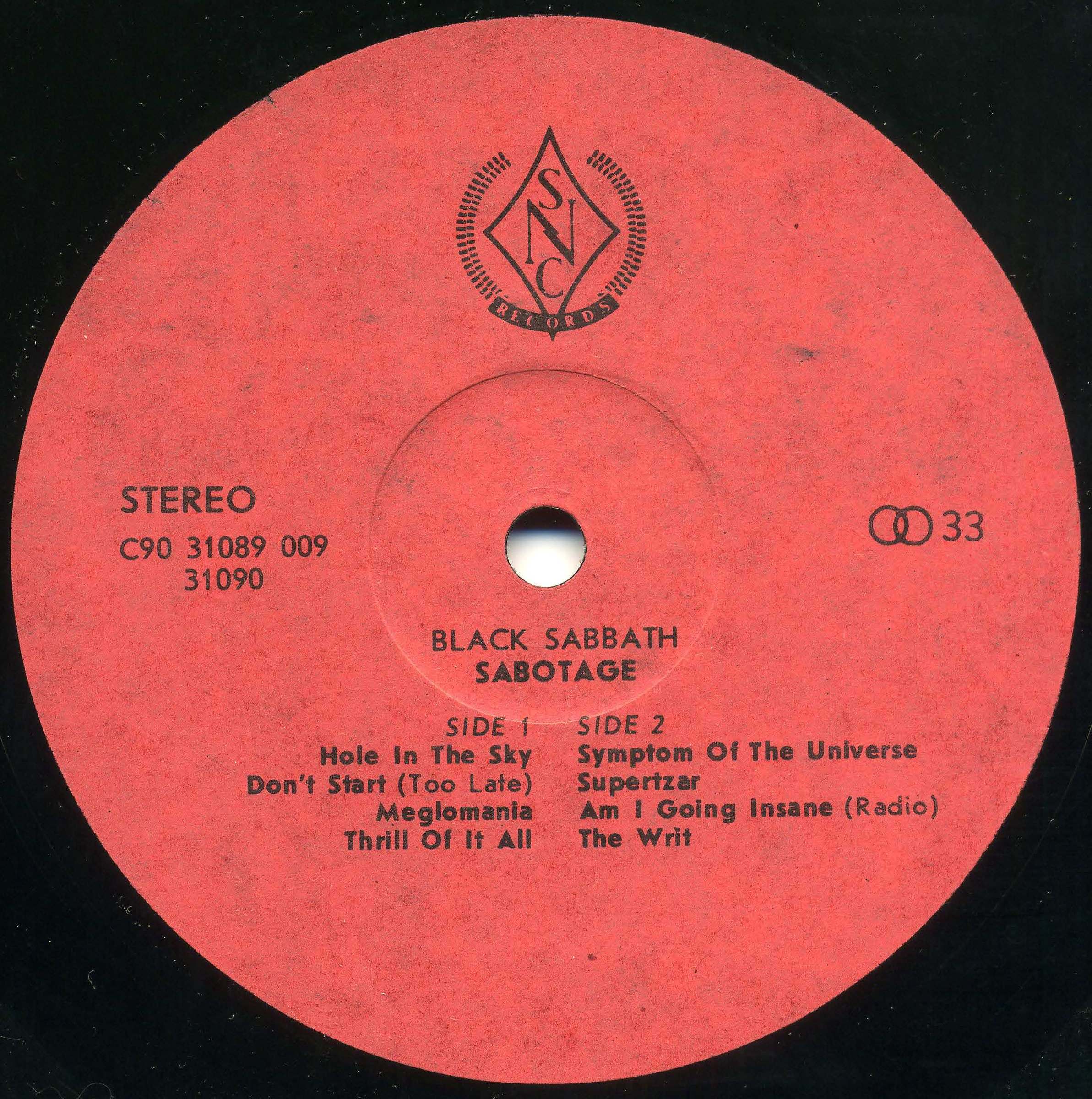 Black Sabbath — Sabotage