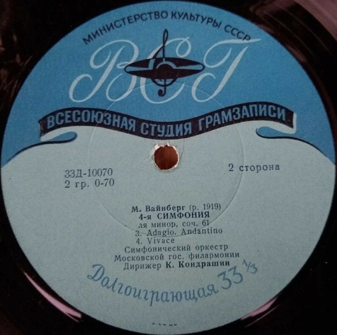 М. ВАЙНБЕРГ Симфония № 4 (К. Кондрашин, СО МГФ)