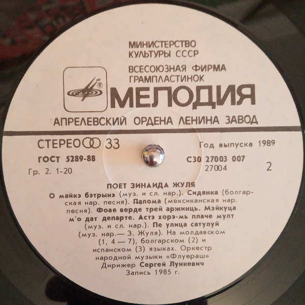 Зинаида ЖУЛЯ. «Прими, Молдова, песнь мою»