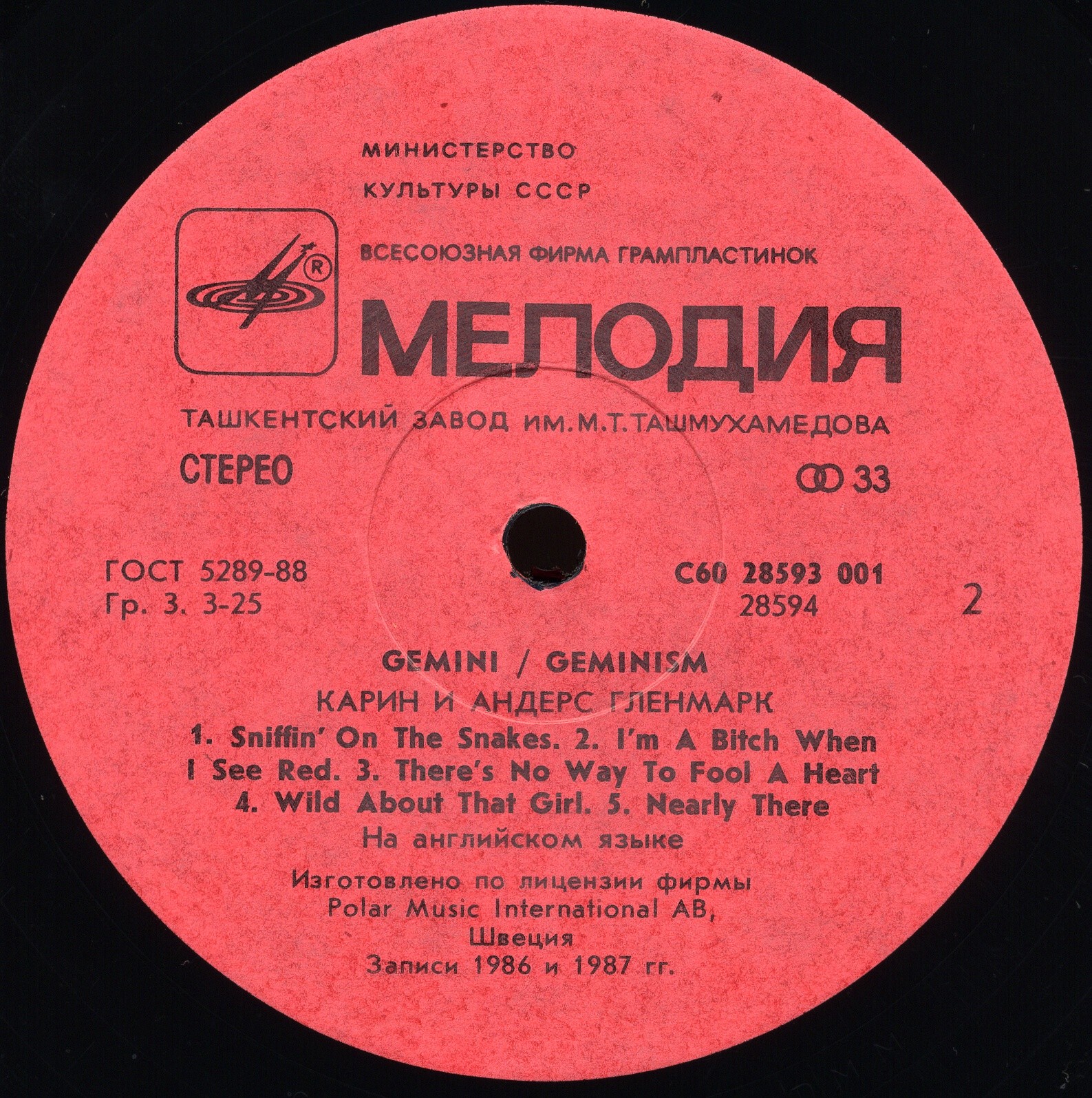 Карин и Андерс Гленмарк - Gemini / Geminism