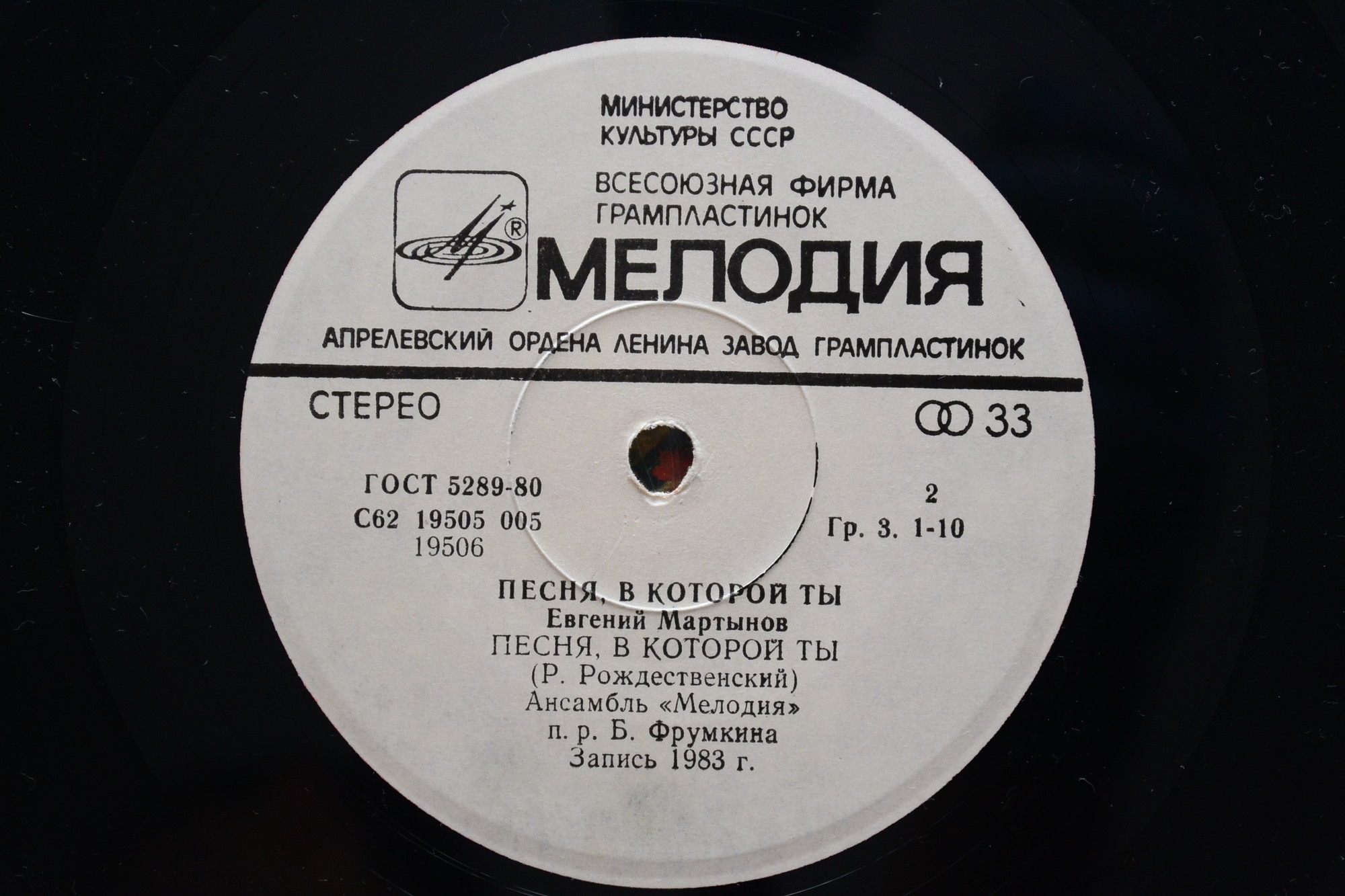 МАРТЫНОВ Евгений. «Песня, в которой ты»