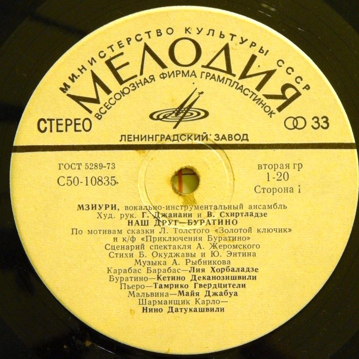 ВИА МЗИУРИ "Наш друг - Буратино"