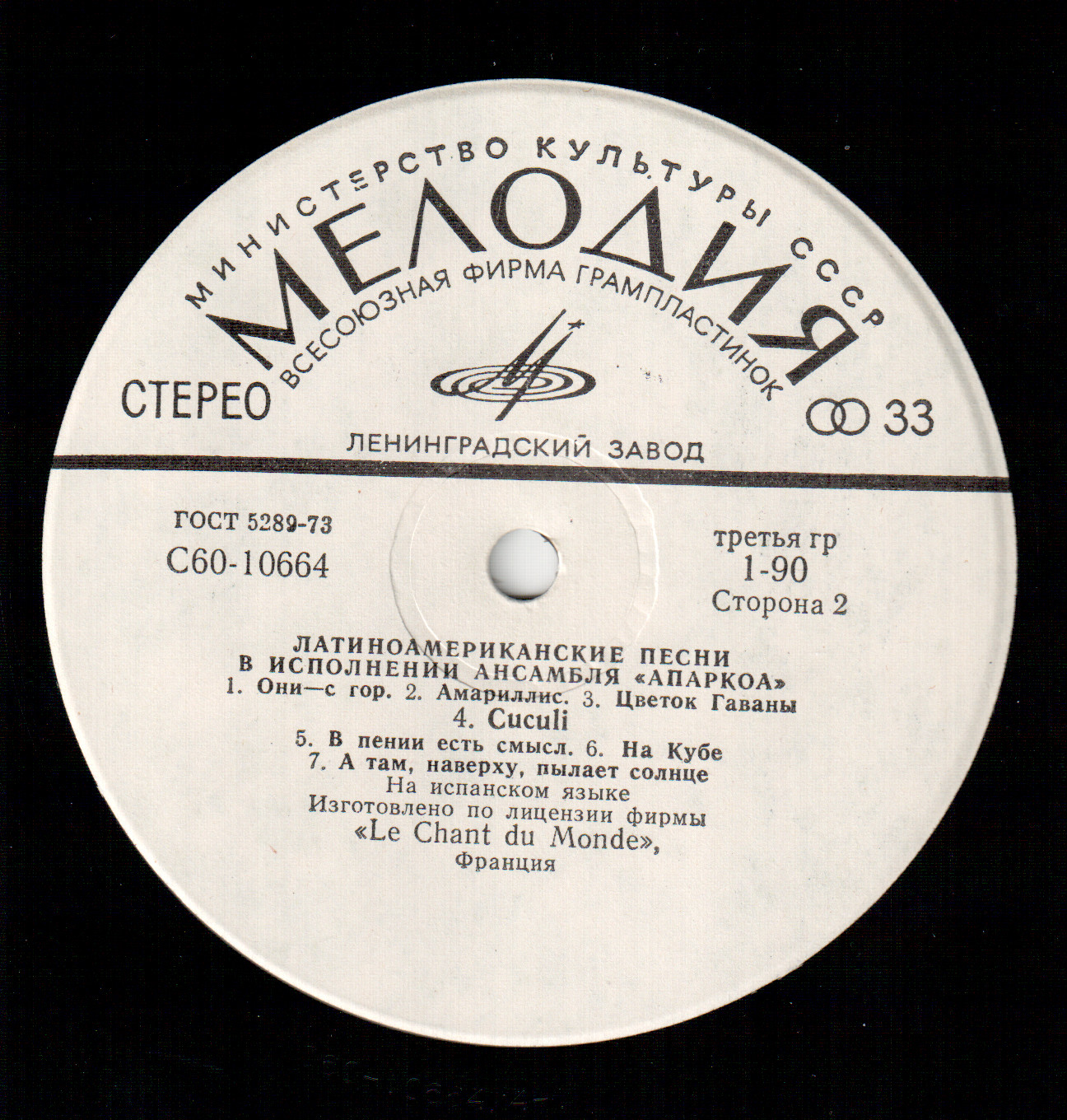 Латиноамериканские песни в исполнении ансамбля «АПАРКОА»