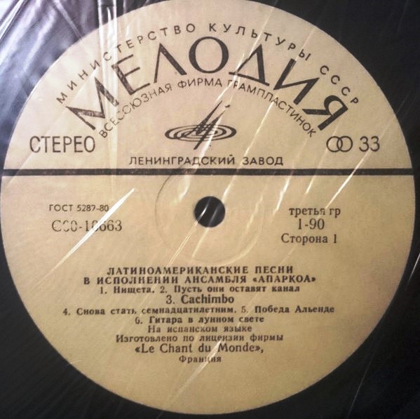 Латиноамериканские песни в исполнении ансамбля «АПАРКОА»