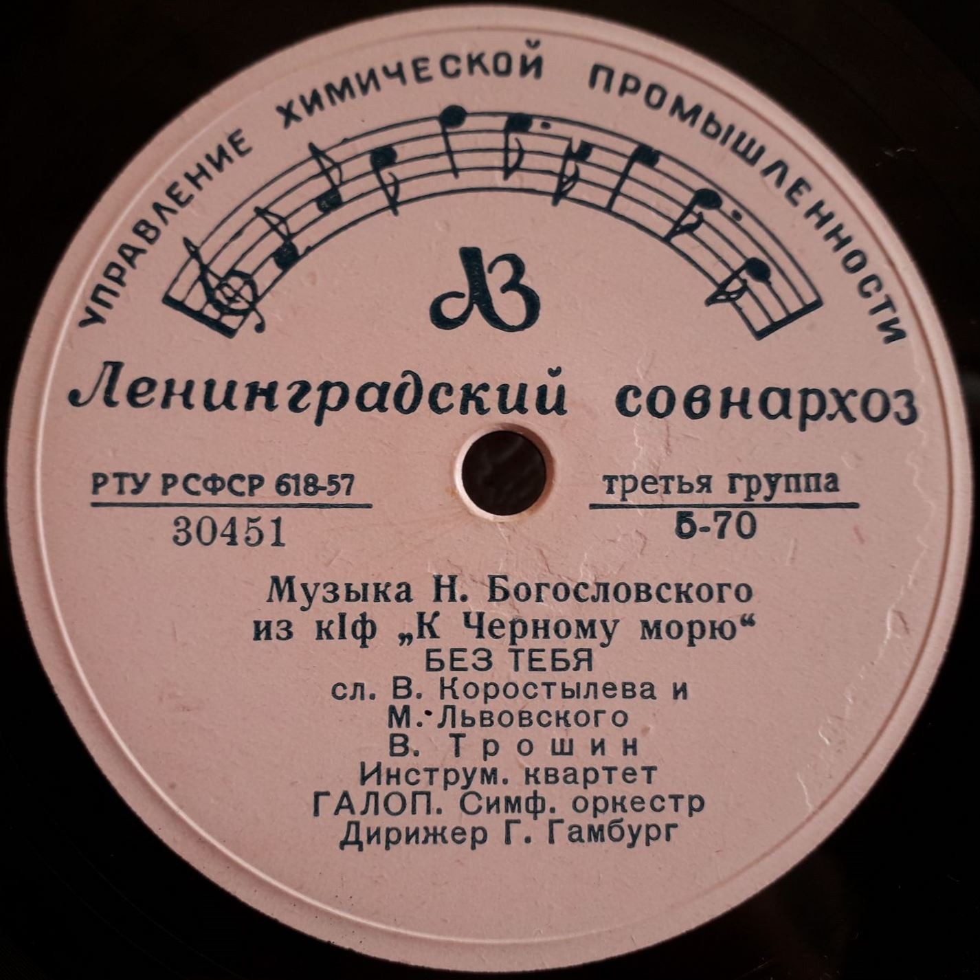 Музыка Н. Богословского из к/ф «К Чёрному морю»