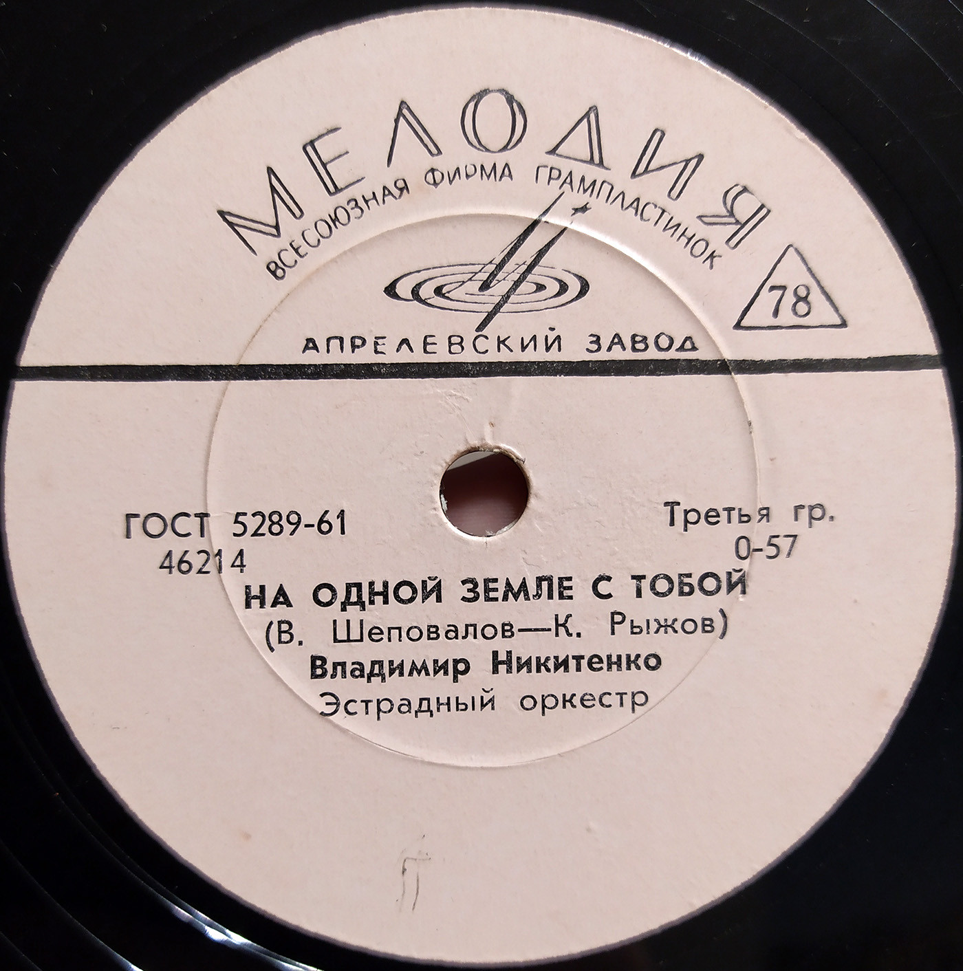 М. Пахоменко - Утоли мои печали // В. Никитенко - На одной земле с тобой