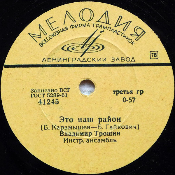 В. Трошин – Это наш район / Город уснул