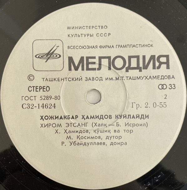 ХАМИДОВ Хаджиакбар.