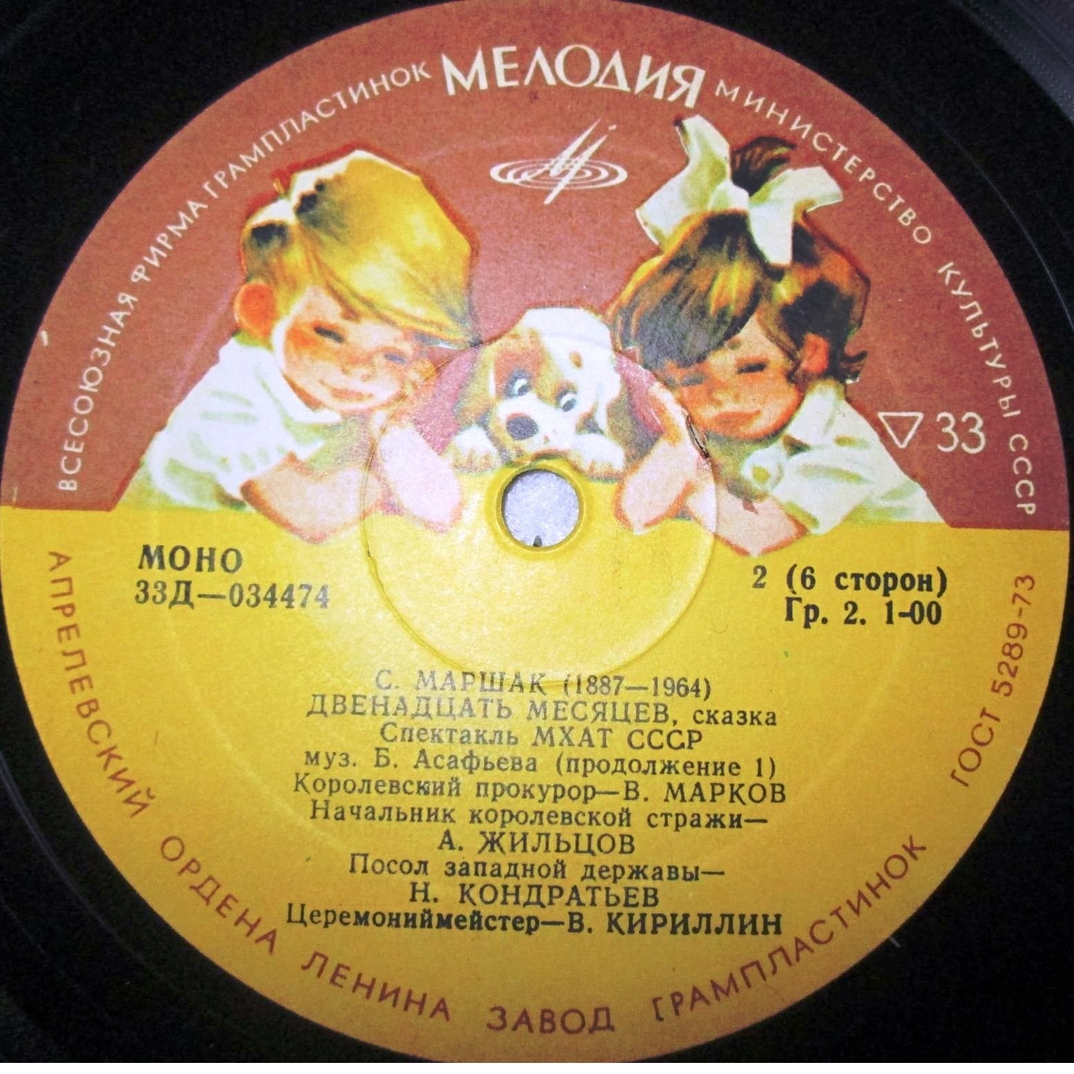 С. Я. Маршак. Двенадцать месяцев