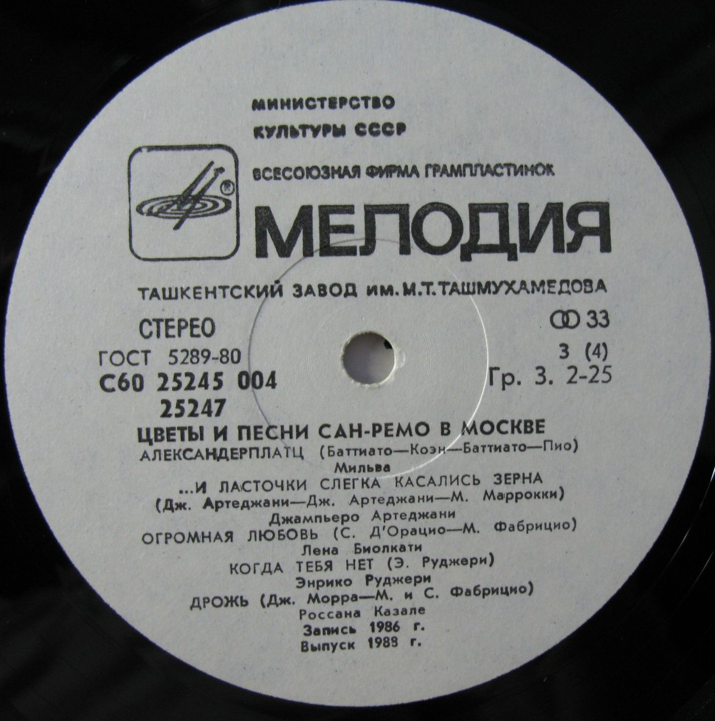 ЦВЕТЫ И ПЕСНИ САН-РЕМО В МОСКВЕ